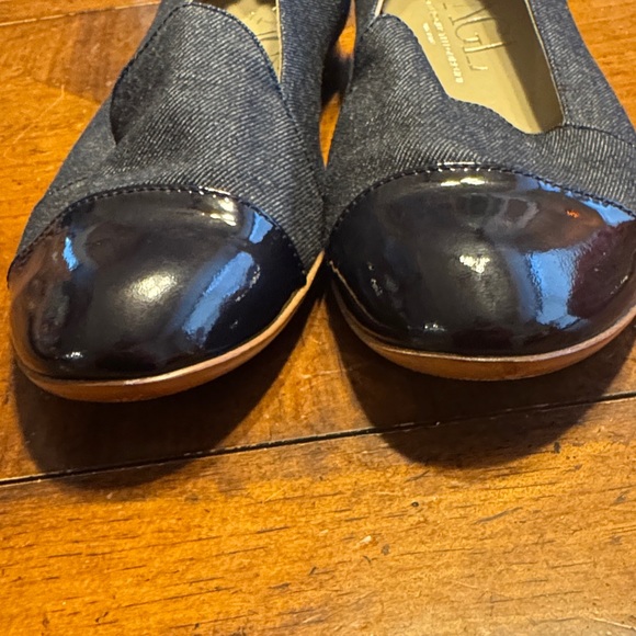 AGL Women's Navy Denim Flats - Picture 5 of 12
